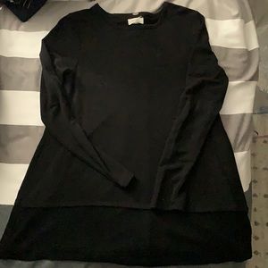 Black Cupio slightly oversized top tunic top